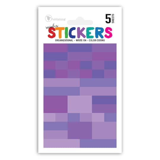TF Publishing Rainbow Write-On Planner Color Coded Stickers